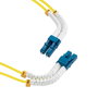 Lanview Câble fibre optique monomode OS2 LC-LC duplex 1 mètre Bendable LSZH pour centre de données et haute densité, rayon de courbure 30 mm
