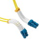 Lanview Câble fibre optique monomode OS2 LC-LC duplex 1 mètre Bendable LSZH pour centre de données et haute densité, rayon de courbure 30 mm