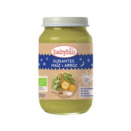 BABYBIO Buenas Noches Petits Pois-Maïs-Riz 200g