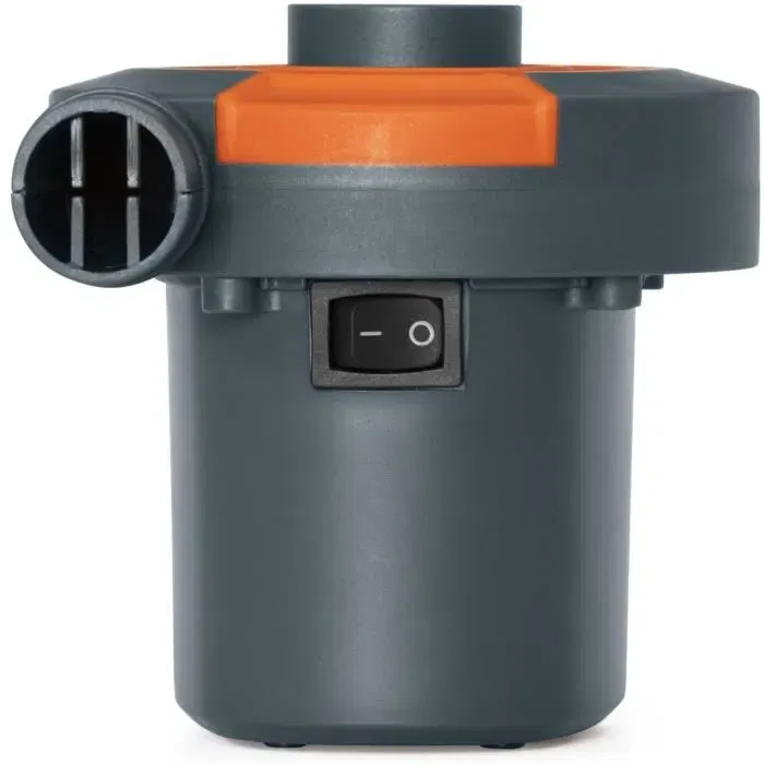 Bestway Pompe à air électrique Sidewinder, Gonfleur 490 L/mn pour prise secteur 220V et allume-cigare 12V, avec adaptateurs