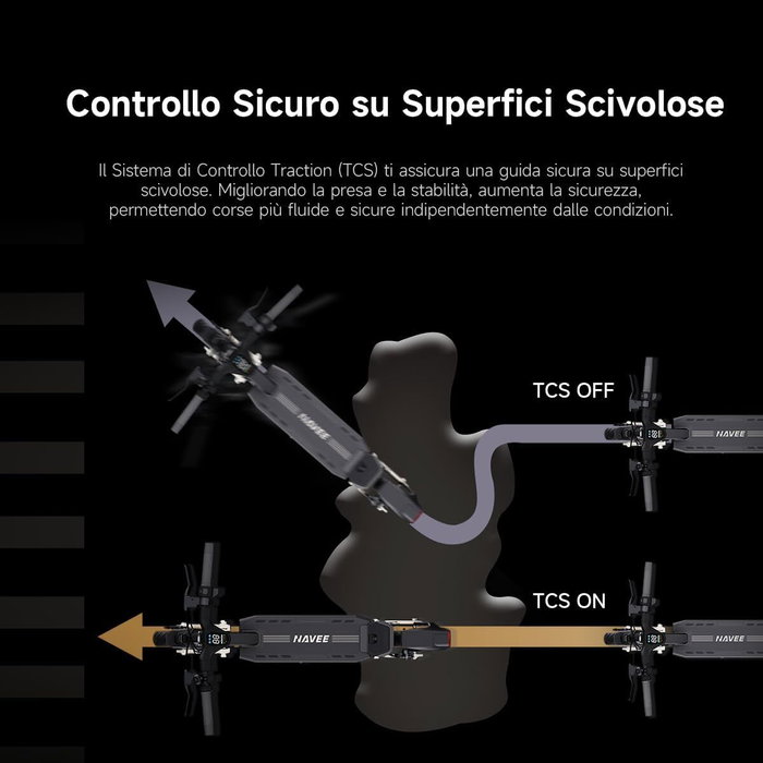 Trottinette Électrique Navee SNAVST3 Noir 25 km/h