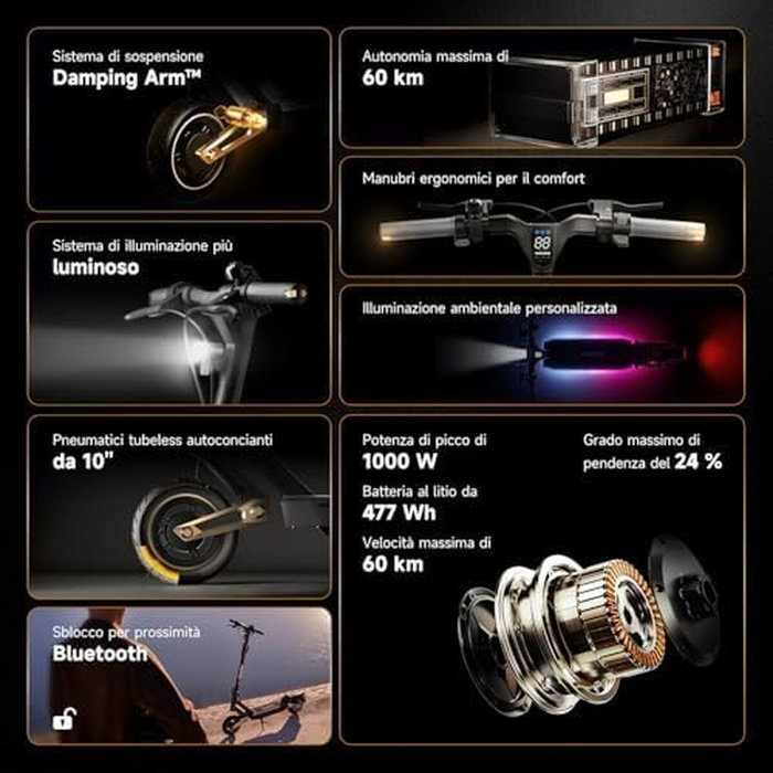 Trottinette Électrique Navee SNAVST3 Noir 25 km/h