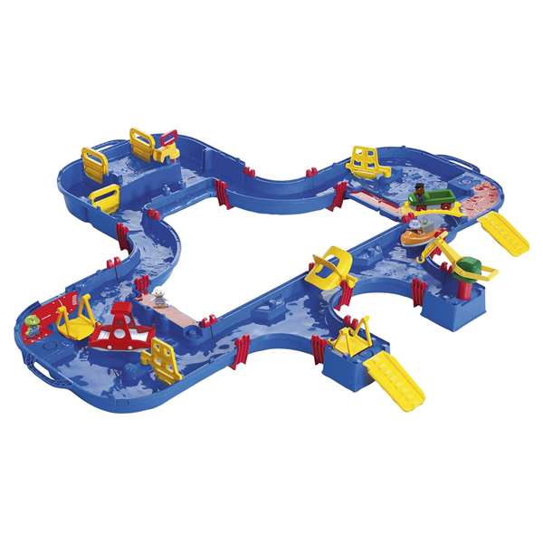 Smoby Aquaplay Megalockbox - Coffret de jeu aquatique en plastique pour enfants dès 3 ans - Version langues espagnol et portugais