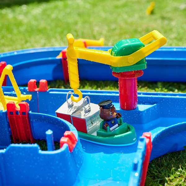 Smoby Aquaplay Megalockbox - Coffret de jeu aquatique en plastique pour enfants dès 3 ans - Version langues espagnol et portugais