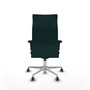 Piqueras Y Crespo Sillón Albacete Vert Bouteille avec Mécanisme Synchrone et Base Aluminium