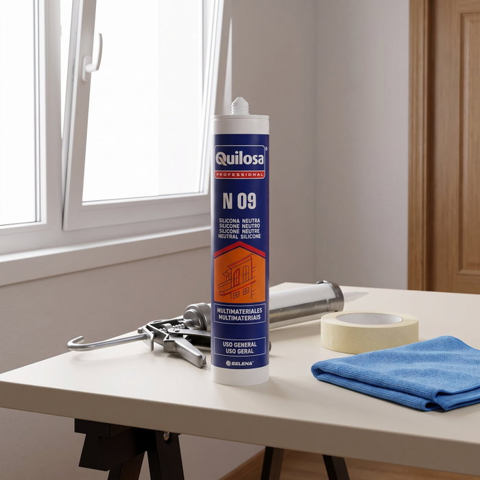 QS ADHESIVOS Silicone Neutre Translucide 300 ml QS ADHESIVOS Silicone Neutre Translucide 300 ml