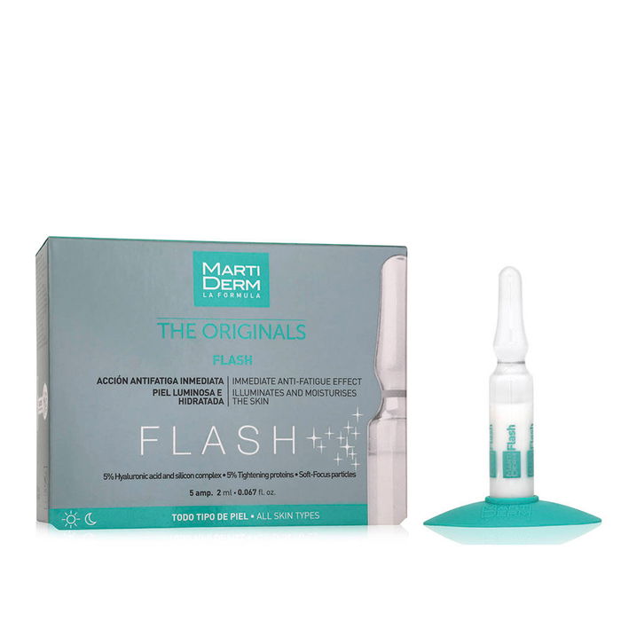 Martiderm LES ORIGINAUX FLASH ampoules 5 x 2 ml Effet Instantané Éclat Hydratation