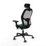 Piqueras y Crespo Chaise de Bureau avec Appui-tête Jorquera 3D036G2 Vert