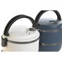 Boîte à lunch DKD Home Decor Bleu Blanc Gris foncé Acier inoxydable polypropylène 1,5 L (2 Unités)