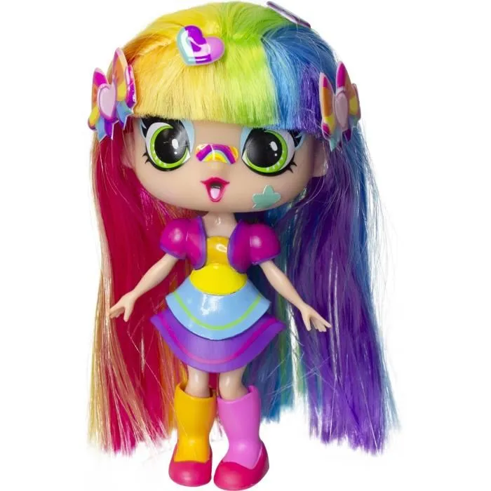 Lansay Poupée Decora Girlz 55101 - Minis poupées fashion à personnaliser - Stickers et accessoires inclus - 12.7 cm - Dès 4 ans