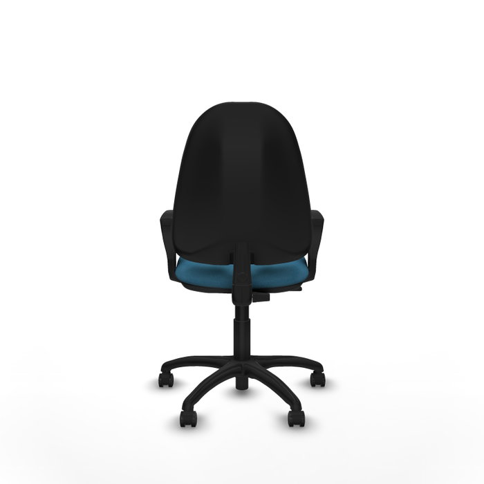 PIQUERAS Y CRESPO Chaise de bureau Algarra, tissu vert pétrole, base noire PIQUERAS Y CRESPO Chaise de bureau Algarra, tissu vert pétrole, base noire