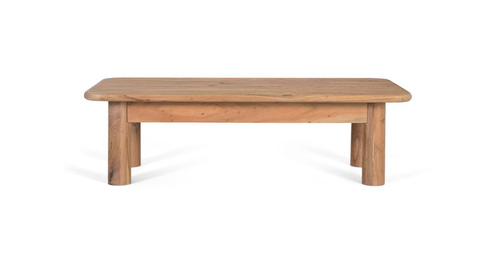 GINER Y COLOMER Table Basse Rectangulaire en Bois de Mango Massif - Taille et Détails de Conception, Montage Requis