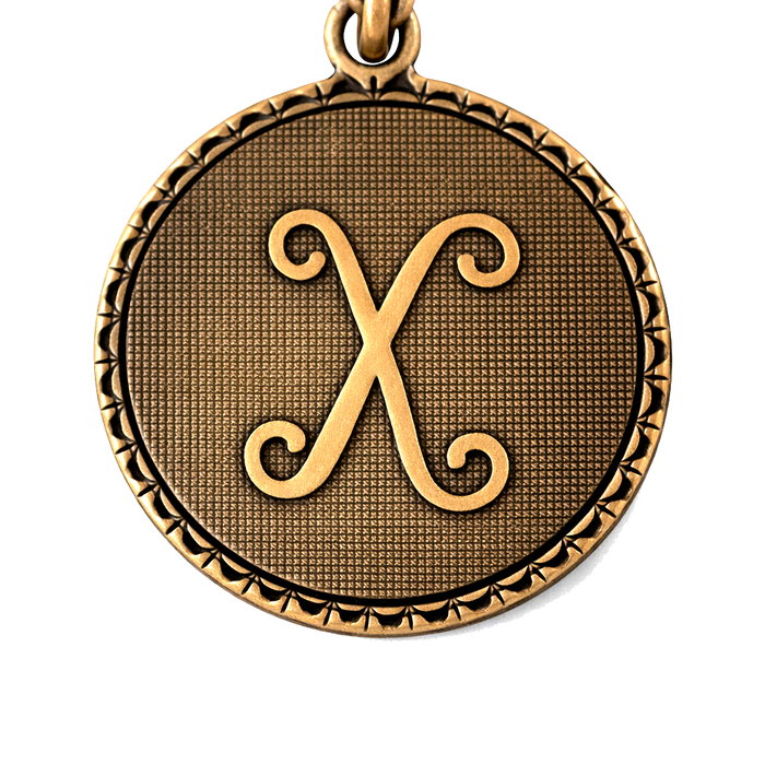 Alex And Ani Bracelet Lettre X Doré