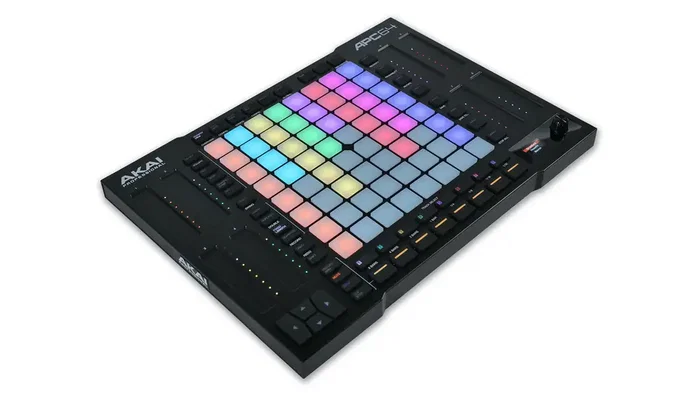 AKAIPRO APC64 – Contrôleur Ableton avec 64 pads RGB, séquenceur 8 pistes, 8 bandes tactiles, USB-C, MIDI