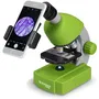 Bresser Junior Microscope Lumière Transmise pour Enfants Dès 8 Ans, Grossissement 40x à 640x, Éclairage LED Variable avec Kit d'Expérimentation Artémia