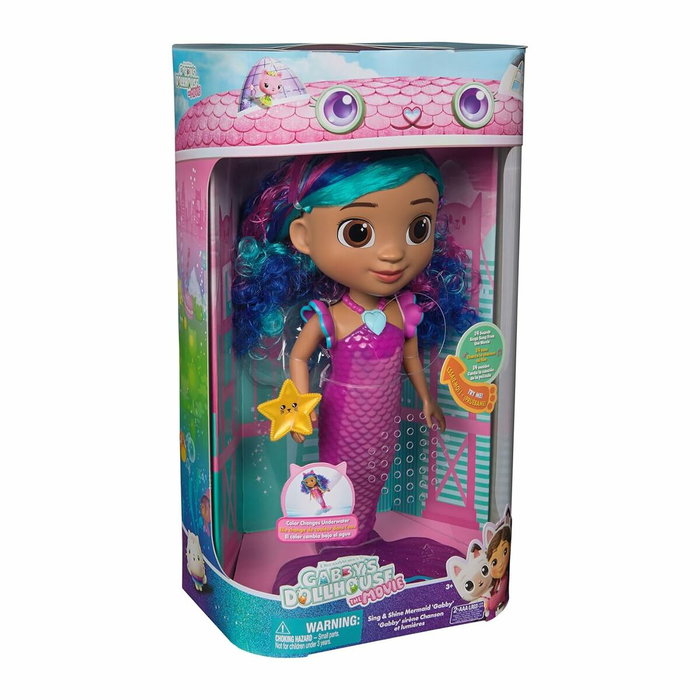 Spin Master Poupée Gabby Sirène Sing & Shine Interactive