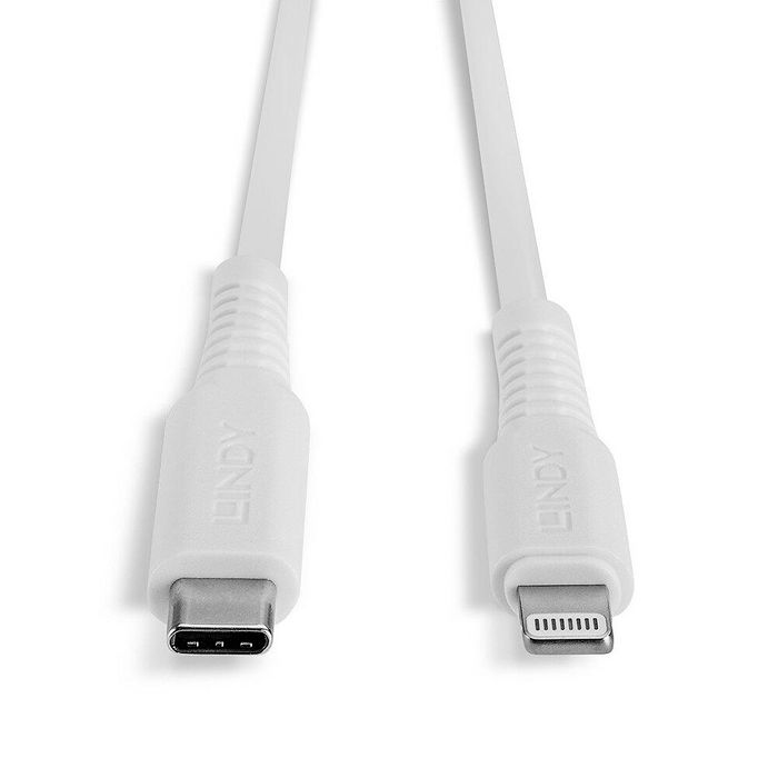 Lindy Câble USB Type C vers Lightning, Blanc, 2m Lindy Câble USB Type C vers Lightning, Blanc, 2m