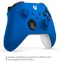 Microsoft Xbox - Manette de jeu sans fil - Bleu électrique - Design ergonomique avec surfaces texturées et bouton de partage - Compatible avec plusieurs appareils