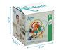 KioKids Sonajero Mordedor Éducatif Élipse - Jouet Sensoriel Multicolore avec Textures et Sons pour Bébés +3 Mois