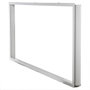 Cadre en aluminium pour panneau LED 120x60 cm blanc