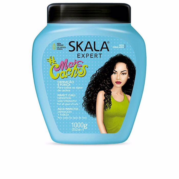 Skala Crème Conditionnante Mais Cachos Hydratation et Réparation 1000 ml pour Cheveux Bouclés et Crépus