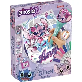 Lansay Pixelo Angel Jeu de Coloriage avec 8 Illustrations Métallisées
