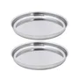 Fackelmann Lot de 2 plateaux pour fruits de mer en inox 34,7 cm - Spécialités Culinaires