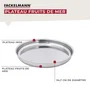 Fackelmann Lot de 2 plateaux pour fruits de mer en inox 34,7 cm - Spécialités Culinaires