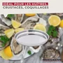 Fackelmann Lot de 2 plateaux pour fruits de mer en inox 34,7 cm - Spécialités Culinaires
