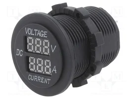 4CARMEDIA Voltmètre et Ampèremètre DC 1-15A