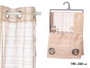 GIFTDECOR Cortina beige à rayures horizontales