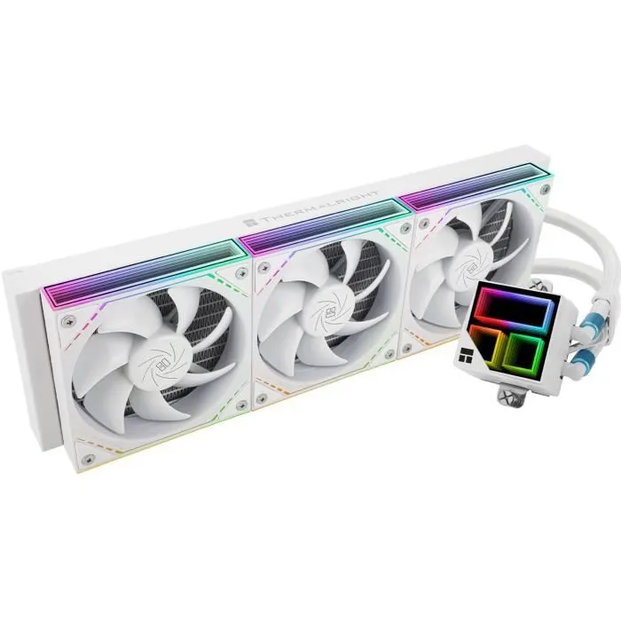 Thermalright Frozen Infinity 360 - Watercooling AIO CPU 360mm - Compatible Intel LGA 1851/1700/1200 et AMD AM5/AM4 - 3 ventilateurs 120mm ARGB - Blanc