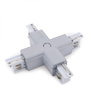 Connecteur pour Rail Triphasé Couleur Argent