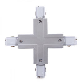 Conector + Carril Trifásico Plata