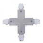 Connecteur pour Rail Triphasé Couleur Argent