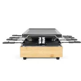 Livoo DOC336 Appareil à raclette pour 8 personnes avec grill et bambou