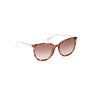 Max & Co Lunettes de soleil femme MO0078 56F forme ronde monture havana verres marron dégradé 140mm