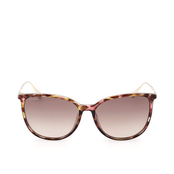 Max & Co Lunettes de soleil femme MO0078 56F forme ronde monture havana verres marron dégradé 140mm Max & Co Lunettes de soleil femme MO0078 56F forme ronde monture havana verres marron dégradé 140mm