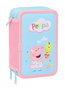 Safta Plumier Triple 37 Pièces avec Motif Peppa Pig - 12,5x19,5x5,5 cm, pour Enfants à Partir de 3 Ans