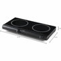 DOMO Plaque vitrocéramique DO339KP 2 feux 2500 W