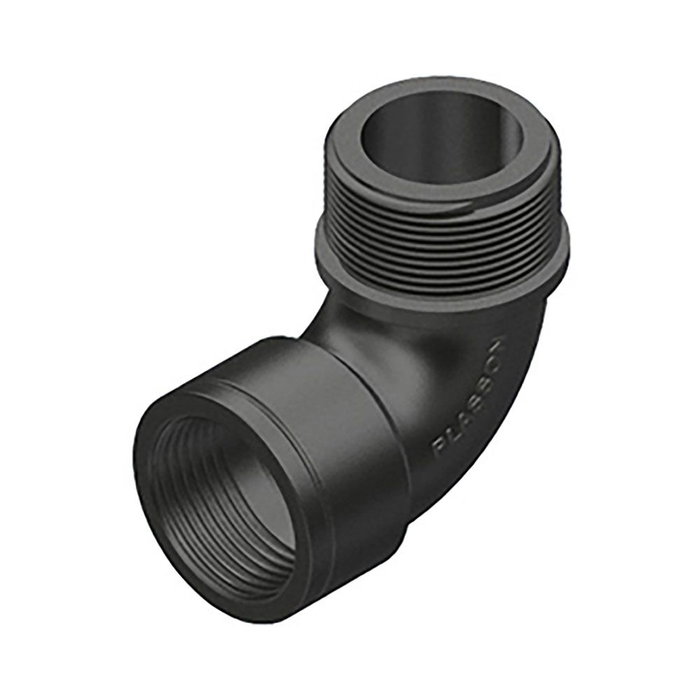 Plasson Coude 90° polypropylène filetage mâle/femelle 1 pulg Plasson Coude 90° polypropylène filetage mâle/femelle 1 pulg