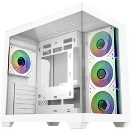 Cooler Master Elite 681 Blanc - Boîtier PC Gamer Mid-Tour - Verre Trempé Panoramique 270° - Compatible Watercooling 360/280 mm - USB-C 20 Gbps