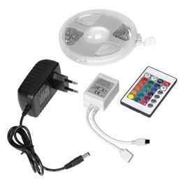 ORNO Set de ruban LED RGB 12V 5050 5m avec contrôleur et alimentation