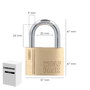 WOLFPACK LINEA PROFESIONAL Cadenas en laiton avec anse normale 60 mm Série Target