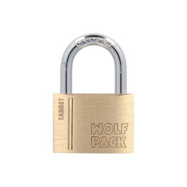 WOLFPACK LINEA PROFESIONAL Cadenas en laiton avec anse normale 60 mm Série Target