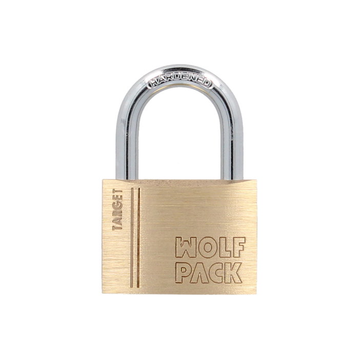 WOLFPACK LINEA PROFESIONAL Cadenas en laiton avec anse normale 60 mm Série Target WOLFPACK LINEA PROFESIONAL Cadenas en laiton avec anse normale 60 mm Série Target