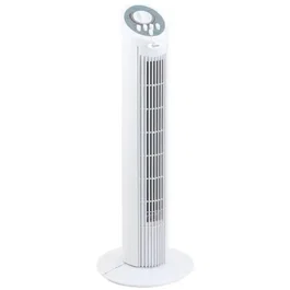 Farelek DAKOTA - Ventilateur colonne oscillant 50W H 74 cm, blanc