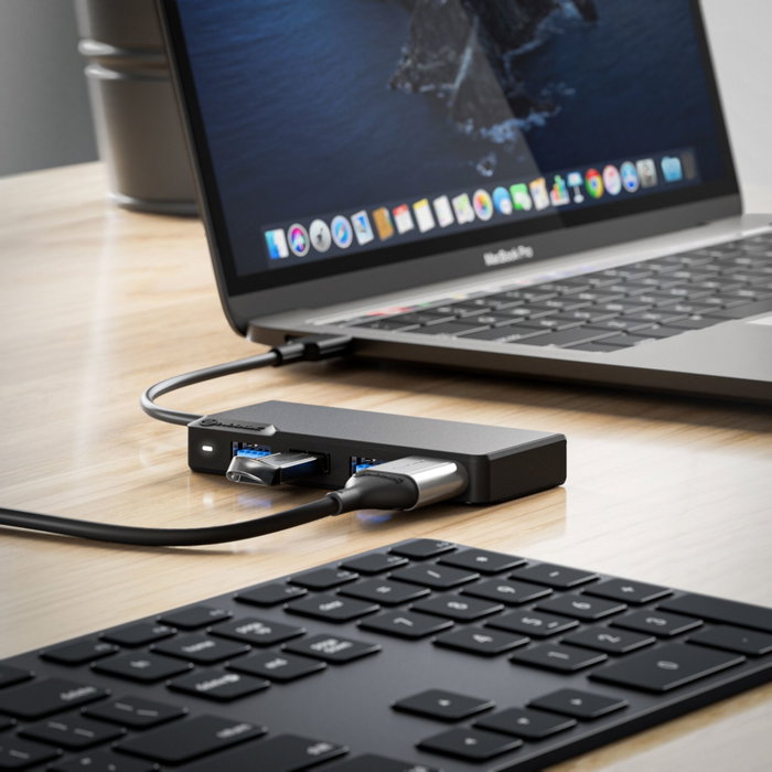 Alogic Fusion Core Hub USB-C 5 ports Space Gray