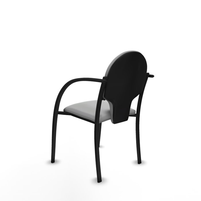 Piqueras Y Crespo Chaise Hellín Gris clair avec bras fixes
