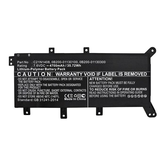 CoreParts Batterie pour Asus 28,88Wh 7,6V 3800mAh Noir CoreParts Batterie pour Asus 28,88Wh 7,6V 3800mAh Noir